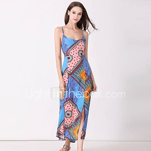 Dames Standaard Schede Jurk Maxi huismerk kopen in de aanbieding Dames Standaard Schede Jurk Maxi huismerk kopen in de aanbieding