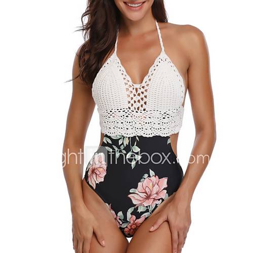 Dames Blauw Klaver Zwart Eendelig Zwemkleding Bloemen M L Xl huismerk kopen in de aanbieding Dames Blauw Klaver Zwart Eendelig Zwemkleding Bloemen M L Xl huismerk kopen in de aanbieding