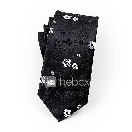 Heren Feest Werk Standaard Bloemen Print Jacquard Stropdas huismerk kopen in de aanbieding