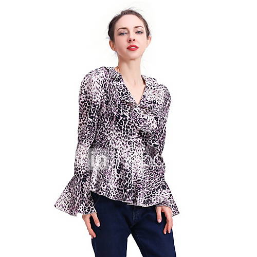 Dames Blouse Luipaard Beige huismerk kopen in de aanbieding