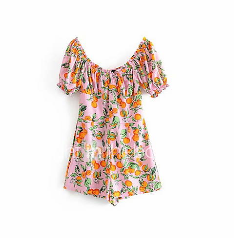 Dames Street Chic Blozend Roze Babypakje Fruit S M huismerk kopen in de aanbieding