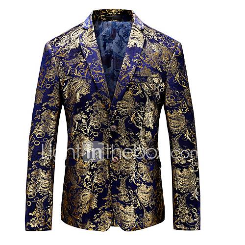 Heren Blazer Ingesneden Revers Polyester Goud Xl Xxl Xxxl huismerk kopen in de aanbieding Heren Blazer Ingesneden Revers Polyester Goud Xl Xxl Xxxl huismerk kopen in de aanbieding