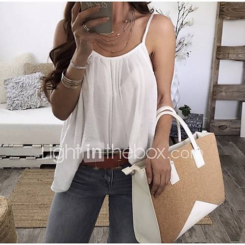 Dames Ruche Singlet Effen Bandje Zwart Xl Lente Zomer Herfst huismerk kopen in de aanbieding Dames Ruche Singlet Effen Bandje Zwart Xl Lente Zomer Herfst huismerk kopen in de aanbieding