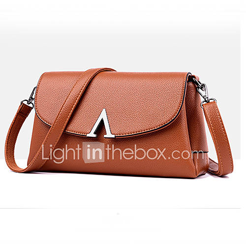 Dames Tassen Pu Crossbodytas Knopen Effen Kleur Rood Paars Bruin huismerk kopen in de aanbieding