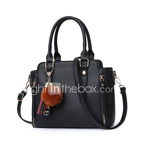 Dames Tassen Koeienhuid Schoudertas Effen Kleur Paars Bruin Khaki huismerk kopen in de aanbieding