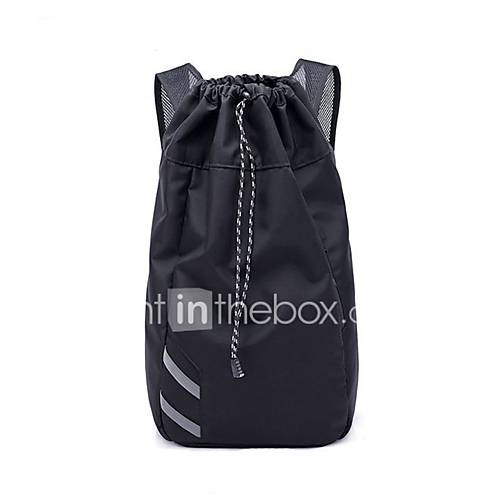 Unisex Tassen Nylon Rugzak Rits Uitgehold Kleurenblok Zwart huismerk kopen in de aanbieding