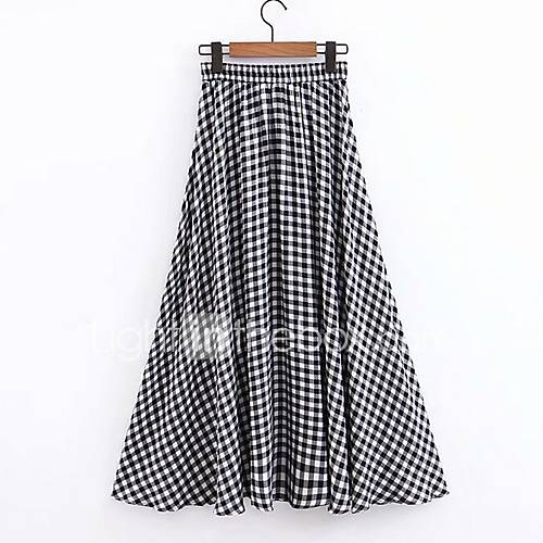 Dames Maxi Swing Rokken Check huismerk kopen in de aanbieding Dames Maxi Swing Rokken Check huismerk kopen in de aanbieding