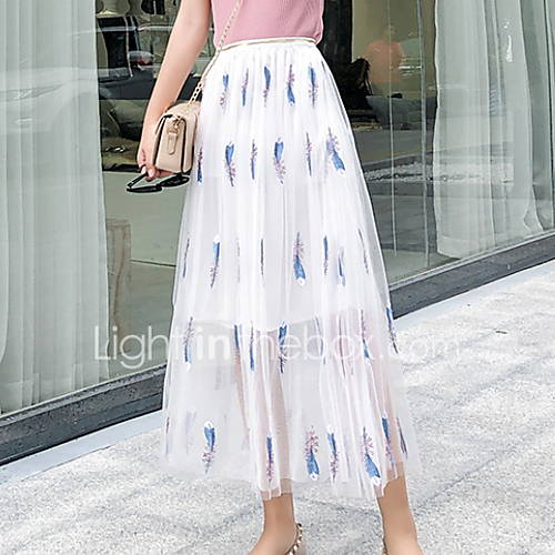 Dames Schommel Maxi Rokken Geometrisch Slank huismerk kopen in de aanbieding