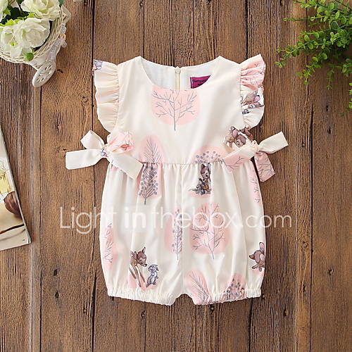 Baby Meisjes Actief Standaard Print Strik Dieren Vorm Opdrukken Mouwloos Katoen Spandex Eendelig Beige huismerk kopen in de aanbieding Baby Meisjes Actief Standaard Print Strik Dieren Vorm Opdrukken Mouwloos Katoen Spandex Eendelig Beige huismerk kopen in de aanbieding
