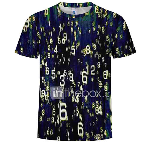 Heren Print T Shirt 3D Letter Regenboog Xxxl huismerk kopen in de aanbieding Heren Print T Shirt 3D Letter Regenboog Xxxl huismerk kopen in de aanbieding