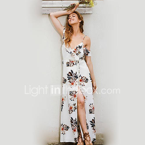 Dames Street Chic Schede Jurk Bloemen Print Maxi huismerk kopen in de aanbieding