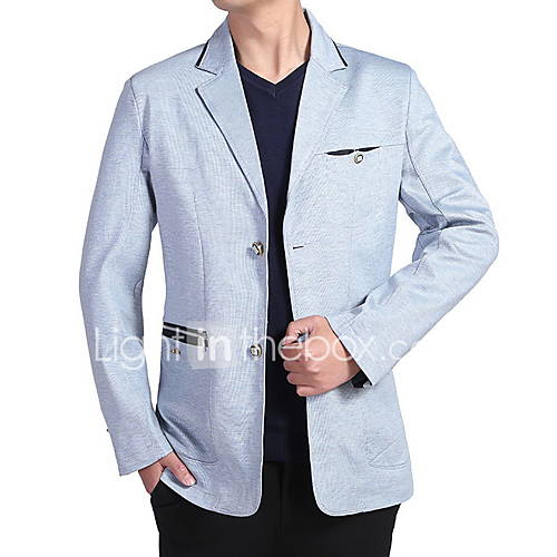 Heren Blazer Ingesneden Revers Polyester Grijs Licht Blauw Xxl Xxxl Xxxxl huismerk kopen in de aanbieding Heren Blazer Ingesneden Revers Polyester Grijs Licht Blauw Xxl Xxxl Xxxxl huismerk kopen in de aanbieding