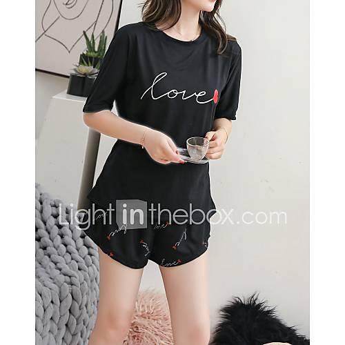 Dames Ronde Hals Kostuum Pyjama Geometrisch huismerk kopen in de aanbieding