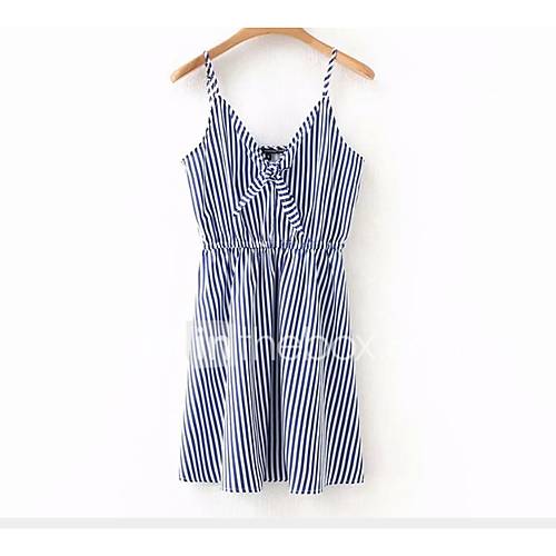 Dames Knielange Overhemdjurk Lichtblauw S M huismerk kopen in de aanbieding