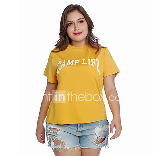 Dames T Shirt Letter Geel Xxxl huismerk kopen in de aanbieding Dames T Shirt Letter Geel Xxxl huismerk kopen in de aanbieding