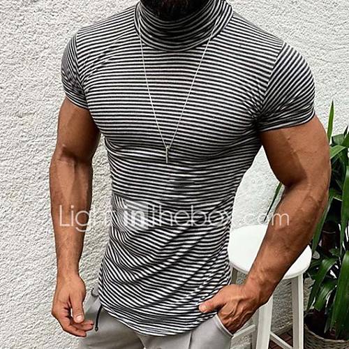 Heren T Shirt Blokken Wit Xl huismerk kopen in de aanbieding