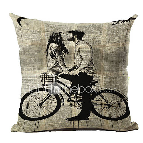 2 Stk Katoen Linnen Kussenhoes Opdrukken Vrije Tijd Modern Kussen Gooien huismerk kopen in de aanbieding