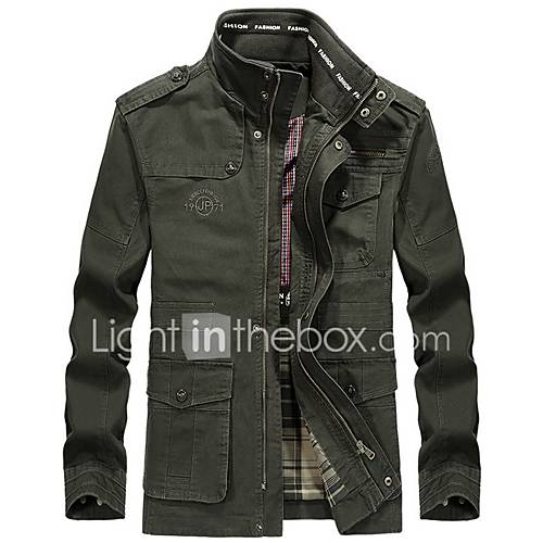 Heren Dagelijks Normaal Jack Effen Opstaand Lange Mouw Polyester Zwart Leger Groen Khaki Xxxxxl Xxxxxxl 8Xl huismerk kopen in de aanbieding Heren Dagelijks Normaal Jack Effen Opstaand Lange Mouw Polyester Zwart Leger Groen Khaki Xxxxxl Xxxxxxl 8Xl huismerk kopen in de aanbieding