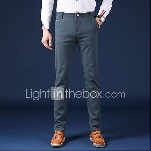 Heren Standaard Chinos Zwaar Katoen Broek Effen Beige huismerk kopen in de aanbieding Heren Standaard Chinos Zwaar Katoen Broek Effen Beige huismerk kopen in de aanbieding