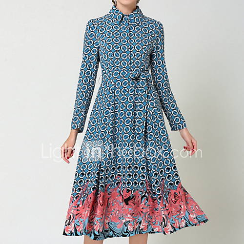 Dames Overhemd Jurk Bloemen Print Midi huismerk kopen in de aanbieding Dames Overhemd Jurk Bloemen Print Midi huismerk kopen in de aanbieding