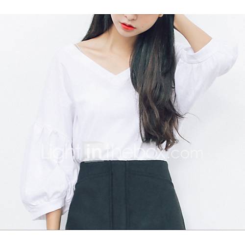 Dames T Shirt Effen Bruin Een Maat huismerk kopen in de aanbieding