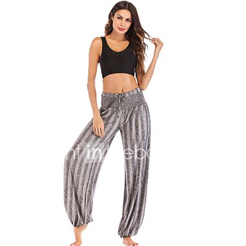 Dames Standaard Joggingbroeken Broek Gestreept Grijs huismerk kopen in de aanbieding