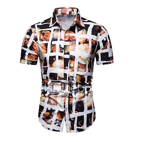 Heren Overhemd Blokken Wit huismerk kopen in de aanbieding