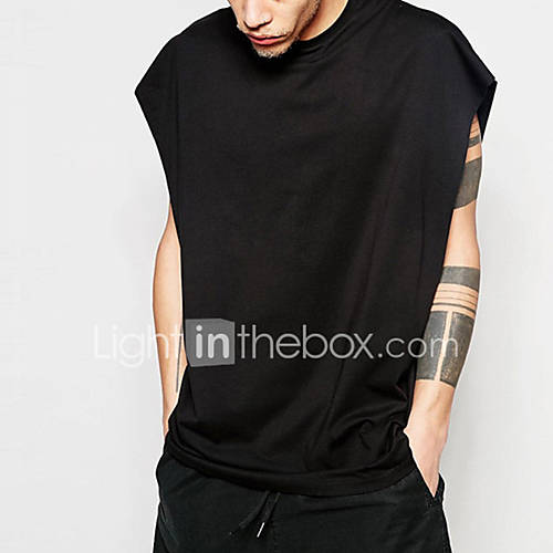 Heren T Shirt Effen Grafisch Zwart huismerk kopen in de aanbieding Heren T Shirt Effen Grafisch Zwart huismerk kopen in de aanbieding