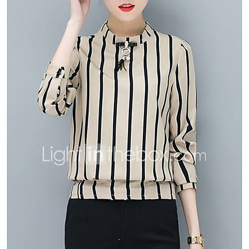 Dames Blouse Gestreept Zwart huismerk kopen in de aanbieding Dames Blouse Gestreept Zwart huismerk kopen in de aanbieding