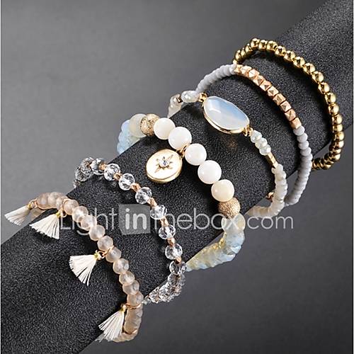 6Pcs Dames Meerlaags Kralenarmband Vintage Armbanden Oorbellen Armband Gezegend Klassiek Tupsu Modieus Leuke En Mooie Style Elegant Sieraden Goud Voor Dagelijks School Straat Feestdagen Fest huismerk kopen in de aanbieding 6Pcs Dames Meerlaags Kralenarmband Vintage Armbanden Oorbellen Armband Gezegend Klassiek Tupsu Modieus Leuke En Mooie Style Elegant Sieraden Goud Voor Dagelijks School Straat Feestdagen Fest huismerk kopen in de aanbieding