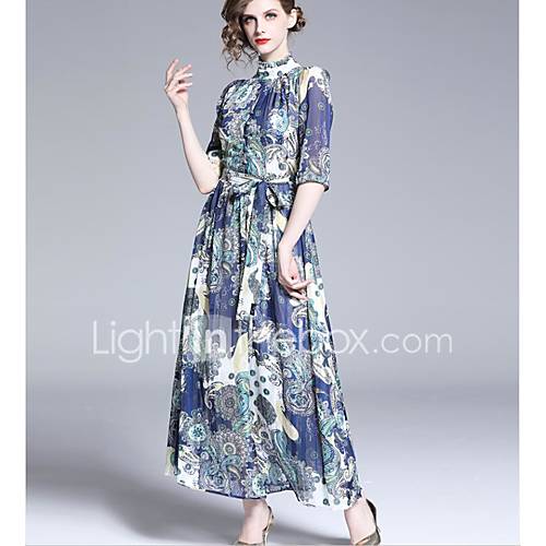 Dames Elegant Wijd Uitlopend Jurk Geometrisch Pied De Poule Print Midi huismerk kopen in de aanbieding Dames Elegant Wijd Uitlopend Jurk Geometrisch Pied De Poule Print Midi huismerk kopen in de aanbieding