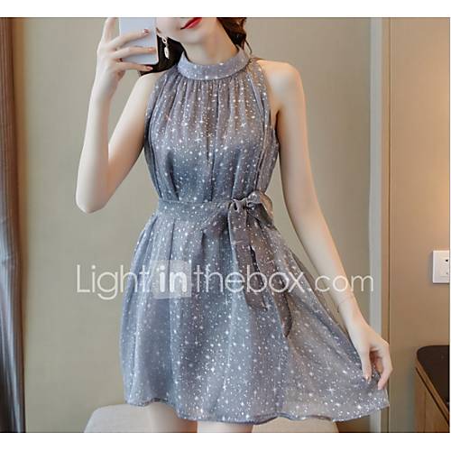 Dames Knielengte Een Lijn Jurk Blozend Roze Zilver S M L Xl huismerk kopen in de aanbieding