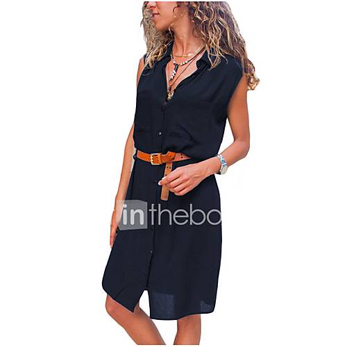 Damessweater Boven De Knie Slim V Hals Blauwgroen S M L Xl huismerk kopen in de aanbieding