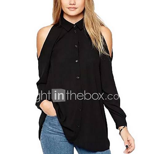 Dames Overhemd Effen Wijn Xxxl huismerk kopen in de aanbieding