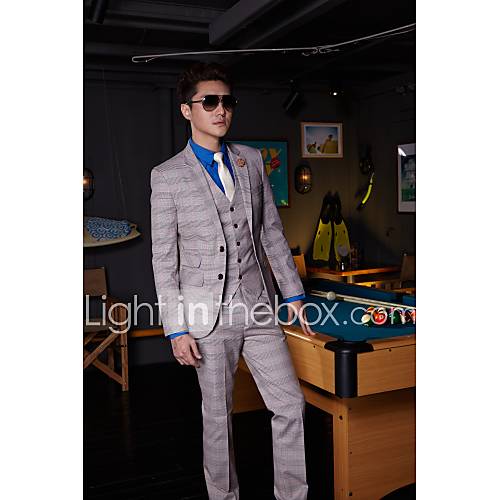 As Gestreept Standaard Pasvorm Katoen Polyester Pak Inkeping Single Breasted Twee Knoops Suits huismerk kopen in de aanbieding As Gestreept Standaard Pasvorm Katoen Polyester Pak Inkeping Single Breasted Twee Knoops Suits huismerk kopen in de aanbieding