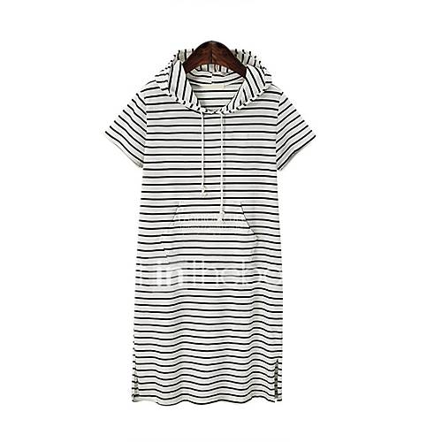 Dames Elegant Recht Jurk Gestreept Tot De Knie huismerk kopen in de aanbieding Dames Elegant Recht Jurk Gestreept Tot De Knie huismerk kopen in de aanbieding