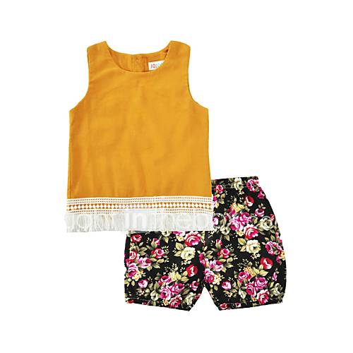 Baby Meisjes Actief Standaard Effen Geometrisch Print Mouwloos Normaal Katoen Polyester Kledingset Licht Bruin huismerk kopen in de aanbieding Baby Meisjes Actief Standaard Effen Geometrisch Print Mouwloos Normaal Katoen Polyester Kledingset Licht Bruin huismerk kopen in de aanbieding