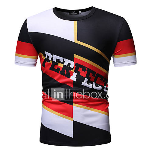 Heren Print T Shirt Kleurenblok Letter Wit Xl huismerk kopen in de aanbieding Heren Print T Shirt Kleurenblok Letter Wit Xl huismerk kopen in de aanbieding