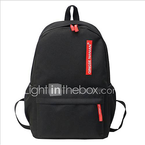 Dames Tassen Kangas Rugzak Rits Klaver Zwart Rood huismerk kopen in de aanbieding