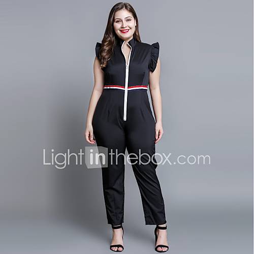 Dames Bodysuit Kleurenblok Zwart Xxxl huismerk kopen in de aanbieding