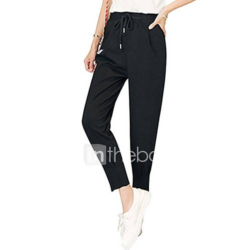 Dames Street Chic Harem Broek Effen Zwart huismerk kopen in de aanbieding