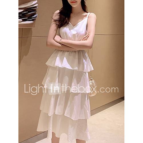 Midi A Line Damesriem Voor Dames Blozen Roze Wit Geel S M L Xl huismerk kopen in de aanbieding