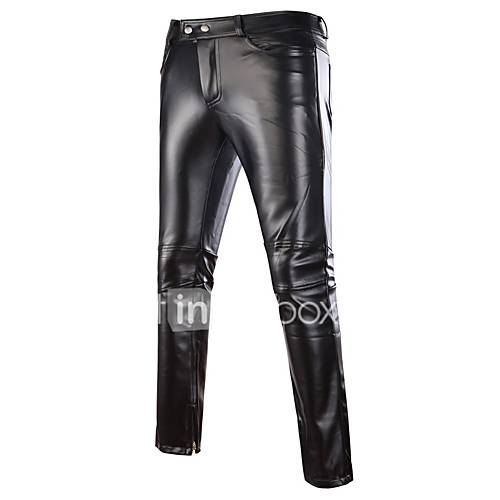 Heren Standaard Street Chic Punk Gothic Chinos Zwaar Katoen Broek Effen Goud huismerk kopen in de aanbieding