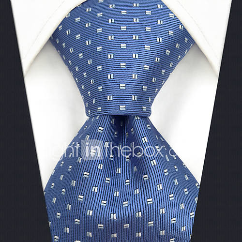 Heren Feest Werk Standaard Polka Dot Jacquard Stropdas huismerk kopen in de aanbieding