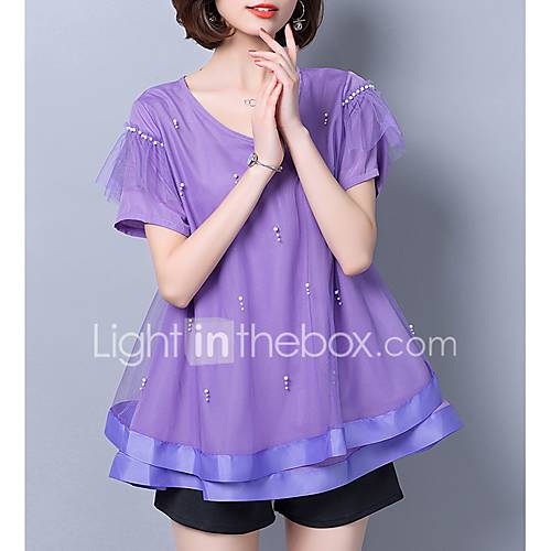 Dames Blouse Effen Zwart Xxl huismerk kopen in de aanbieding