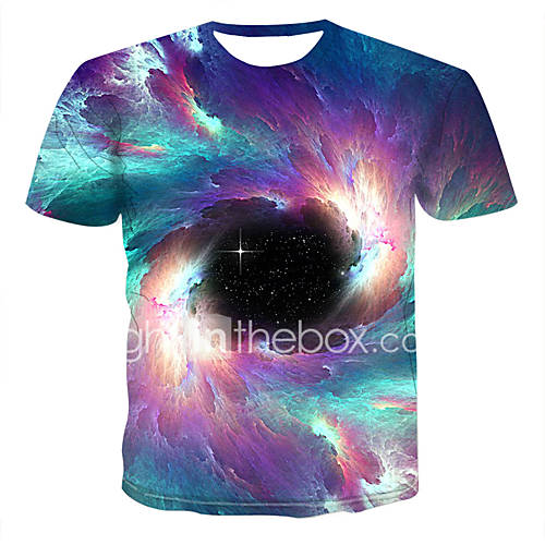 Heren Print T Shirt Heelal Kleurenblok 3D Regenboog Xxxxl huismerk kopen in de aanbieding Heren Print T Shirt Heelal Kleurenblok 3D Regenboog Xxxxl huismerk kopen in de aanbieding
