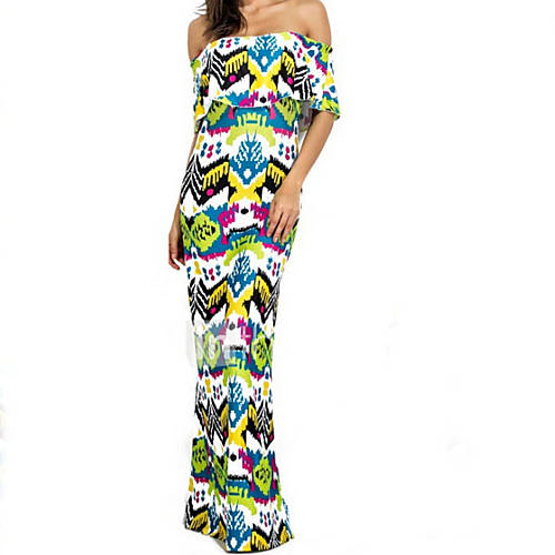 Dames Standaard Bodycon Jurk Bloemen Print Maxi huismerk kopen in de aanbieding Dames Standaard Bodycon Jurk Bloemen Print Maxi huismerk kopen in de aanbieding