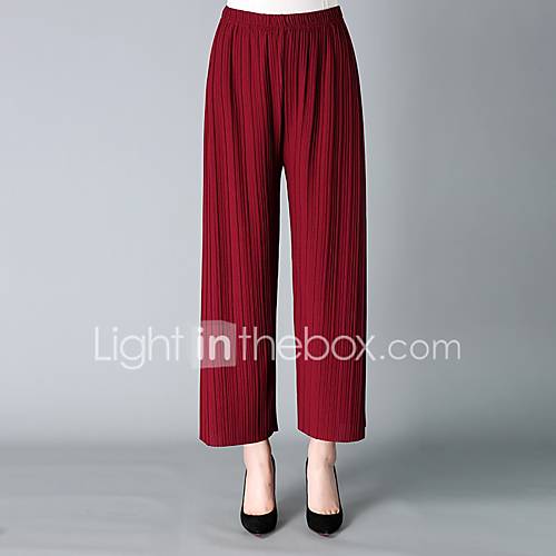 Dames Standaard Boho Breedbeen Broek Effen Grijs huismerk kopen in de aanbieding