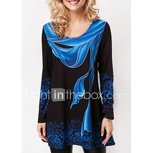 Dames T Shirt Grafisch Blauw Xxxl huismerk kopen in de aanbieding Dames T Shirt Grafisch Blauw Xxxl huismerk kopen in de aanbieding