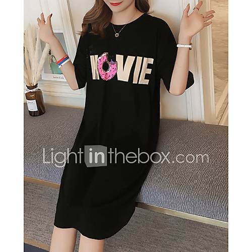 Dames Knielengte Een Lijnjurk Zwart M L Xl Xxl huismerk kopen in de aanbieding